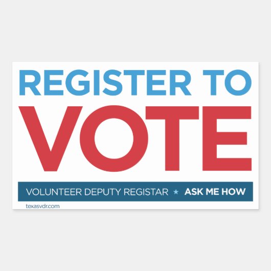 Volontaire Sticker du registraire adjoint (Devant)