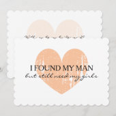 Volonté rustique vous soyez mes cartes de demande (Devant / Derrière)