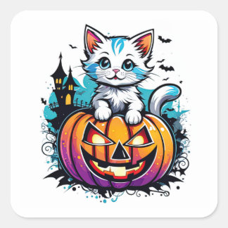 volstrekt griezelig vierkante sticker