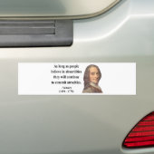 Voltaire Citaat 2b Bumpersticker (Op auto)