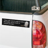 Voltaire citaat over absurdities en wreedheden bumpersticker (Op Truck)