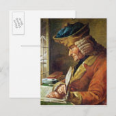 Voltaire in zijn studie briefkaart (Voorkant / Achterkant)