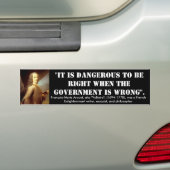 Voltaire_Quote_01 Bumpersticker (Op auto)