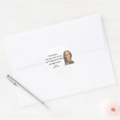 Voltaire Quote 1b Ronde Sticker (Envelop)