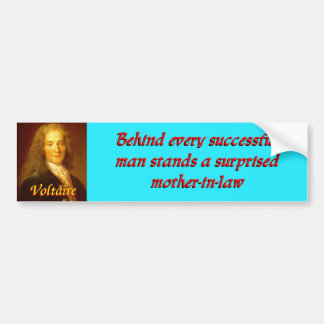 Voltaire quote 4 bumpersticker