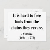 Voltaire Quote 5a Briefkaart (Voorkant / Achterkant)
