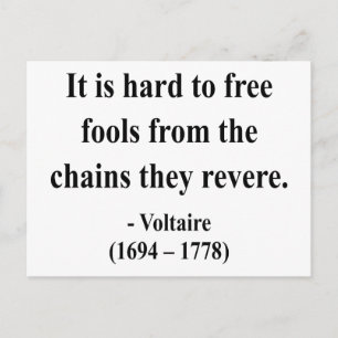 Voltaire Quote 5a Briefkaart