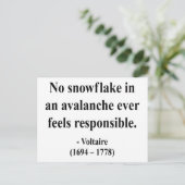 Voltaire Quote 6a Briefkaart (Staand voorkant)