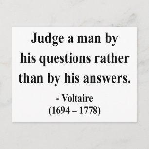Voltaire Quote 8a Briefkaart