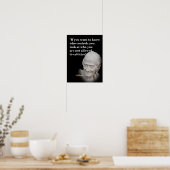 Voltaire Quote over wie je Poster controleert (Keuken)