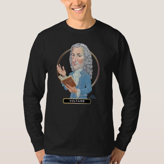 Voltaire the Great French Writer T-shirt (Voorkant)