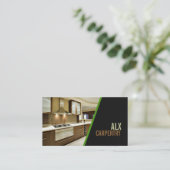 Voltooi Carpentry, Mill Work, Construction Busines Visitekaartje (Staand voorkant)