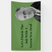 Voltooi de Groene Nieuwe Overeenkomst van de Baan Spandoek (Verticaal)