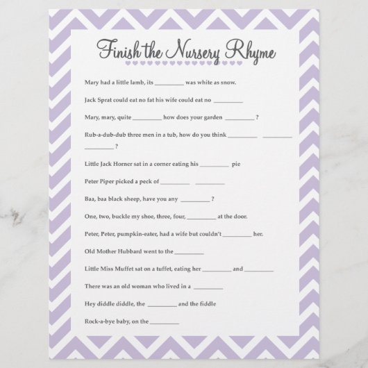 Voltooi de lavender van het kinderspel "crème"-bab (Voorkant)