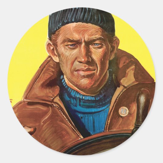 Voltooi de taak! ronde sticker (Voorkant)