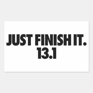 Voltooi het gewoon. 13.1 sticker
