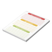 Voltooid, begin en denk er over na notitieblok (Gedraaid)