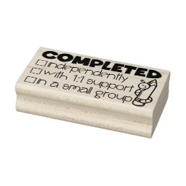 Voltooid docent stempel