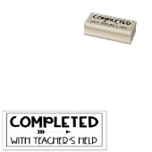 Voltooid met Teacher's Help Teacher Stamp Rubberstempel (Gestempeld)