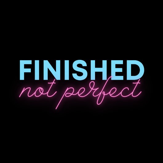 Voltooid, niet perfecte Sticker