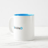 Voltooid PhD Tweekleurige Koffiemok (Voorkant links)
