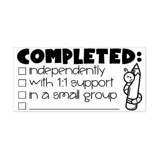 Voltooid stempel - Teacher Stamp (Afrduk)