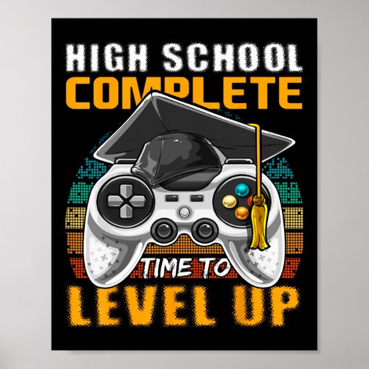 Voltooide middelbare school videogame afstudeercad poster (Voorkant)