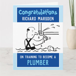 Voltooide Plumber & Plumbing-trainingskaart Kaart