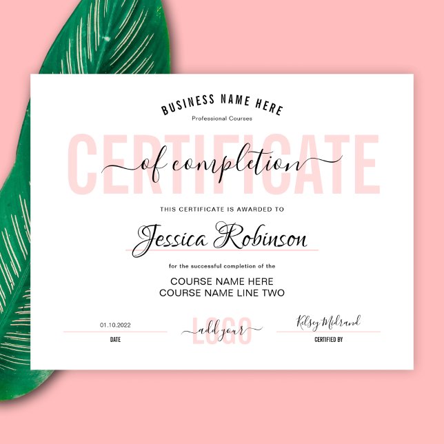 Voltooiing van de Feminine Certificate Award-cursu (Creator heeft geüpload)