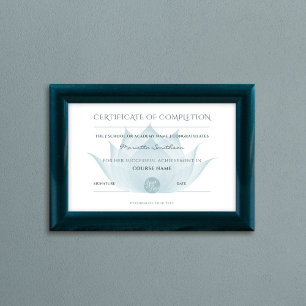 Voltooiingscertificaat Lotus Flower for Yoga Reiki