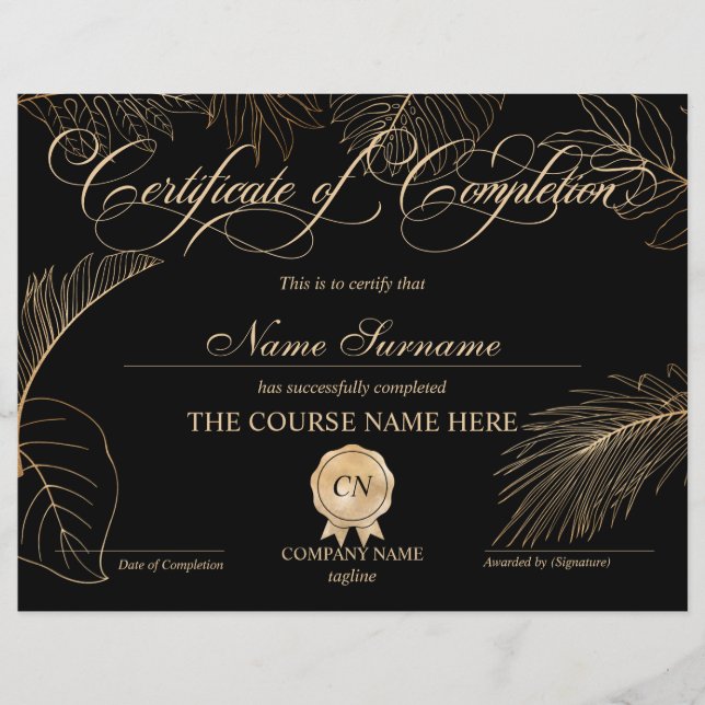 Voltooiingscertificaat voor de gunningscursus Volt (Voorkant)