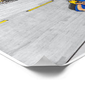 Voltz City Hall in perspectief Poster (Hoek)