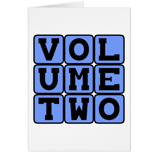 Volume 2, tweede volume (Voorkant)