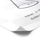 Volume en oppervlak - Wiskunde Poster (Hoek)