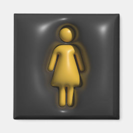 Volume, meisje, vrouw magneet