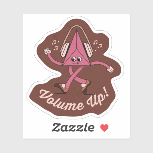 Volume Up Retro Character Sticker (Vel)
