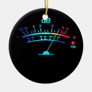 Volume VU Meter Audio Engineer Recording Keramisch Ornament