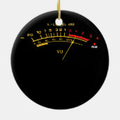Volume VU Meter  Audio Engineer Recording Keramisch Ornament (Achterkant)