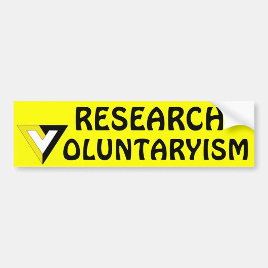 Voluntarisme Bumpersticker (Voorkant)