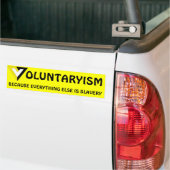 Voluntarisme Bumpersticker (Op Truck)
