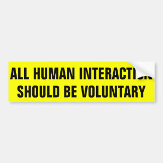 Voluntarisme Bumpersticker
