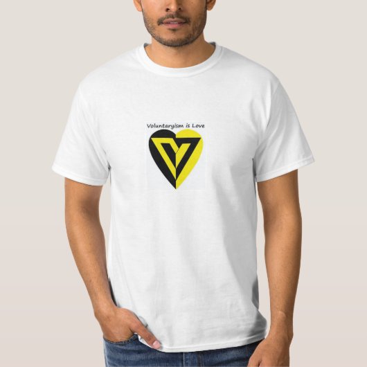 Voluntaryism est amour - T-shirt (Devant)