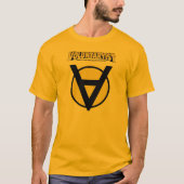 Voluntaryist V-Neck Shirt met Logo (Voorkant)