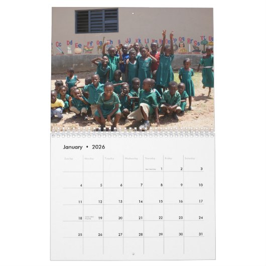Volunteer Africa - Gepersonaliseerd Kalender (Jan 2026)