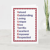 Volunteer Appreciation Bedankt Harten Rood Wit (Voorkant)