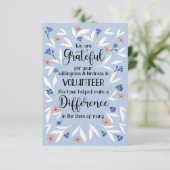 volunteer appreciation week pattern card kaart (Staand voorkant)