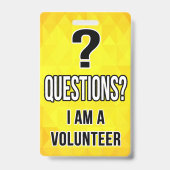 Volunteer Badge (Achterkant)