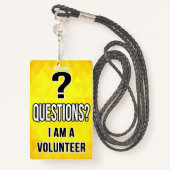 Volunteer Badge (Achterkant met draagriem)