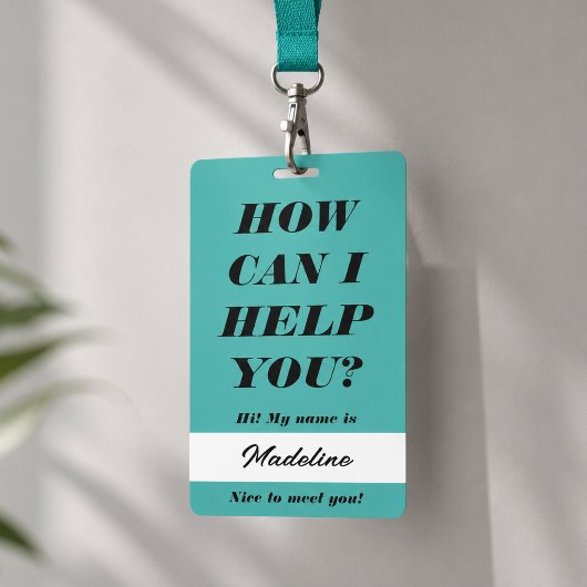 Volunteer Badge 3x5 | Hoe kan ik naam badges helpe