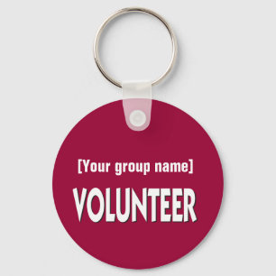 Volunteer Gift met naam Sleutelhanger